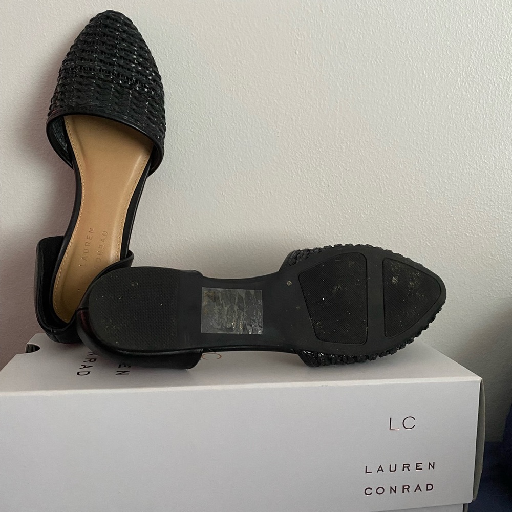 LC Lauren Conrad Black Woven Flats - Picture 3 of 6
